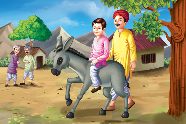 Ilustrasi kisah Nasruddin dan keledainya.
 Foto: Shutterstock