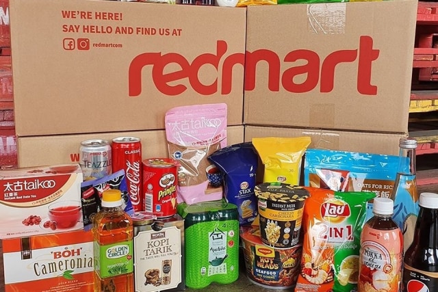 Layanan supermarket online RedMart diakuisisi Lazada di Singapura pada 2016. Foto: RedMart via Instagram