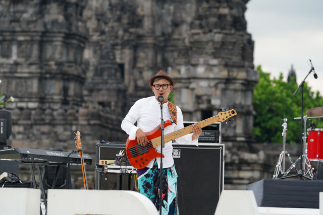 Aksi panggung The Everyday Band di Prambanan Jazz 2020. Foto: Twitter/PrambananJazz