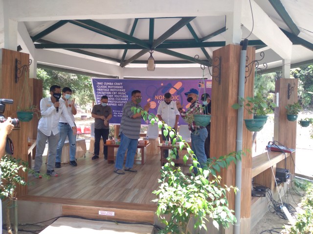 Kegiatan bincang santai Pjs Wali Kota Batam di Taman Rusa Sekupang, Batam. Foto: Rega/kepripedia.com