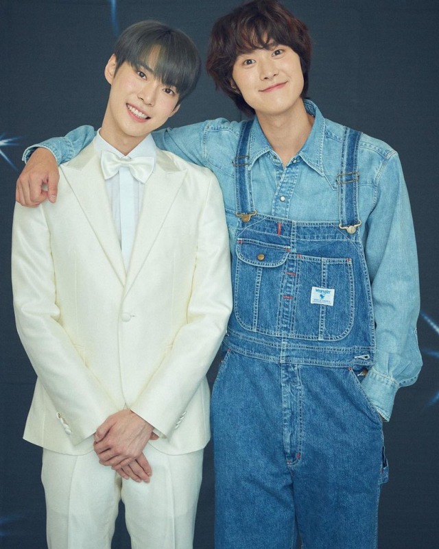 Doyoung (kiri) dan Gong Myung (kanan), Foto: Dok. Instagram @0myoung_0526