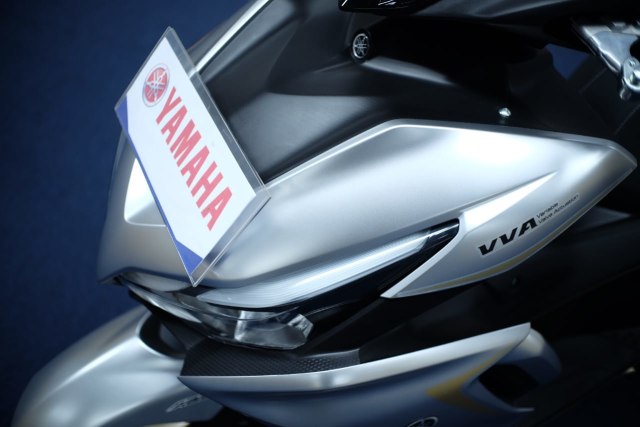 Tameng depan all new Yamaha Aerox. Foto: Bangkit Jaya/kumparan
