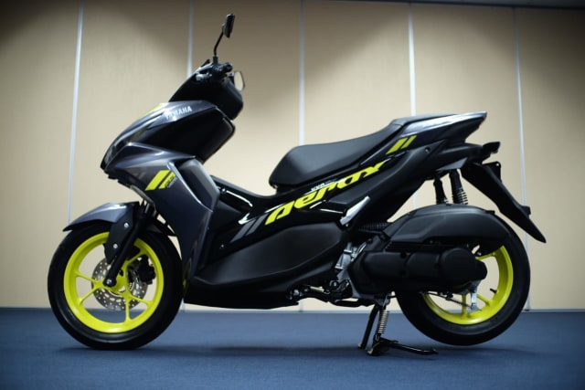 All new Yamaha Aerox. Foto: Bangkit Jaya/kumparan