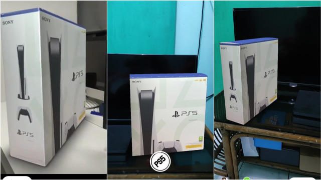 Filter PS5 di Instagram Stories. Foto: kumparan