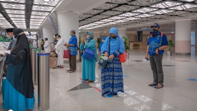  Jemaah umrah dari Indonesia kloter selanjutnya tiba di Jeddah pada Selasa (3/11). Foto: Dok. Kementerian Haji & Umrah Arab Saudi