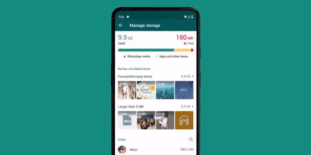 WhatsApp punya fitur baru untuk mengatur memori penyimanan. Foto: WhatsApp