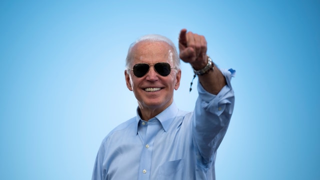 Calon presiden dari Partai Demokrat AS Joe Biden. Foto: JIM WATSON / AFP