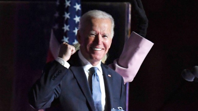 Calon presiden dari Partai Demokrat AS Joe Biden. Foto: Roberto SCHMIDT / AFP