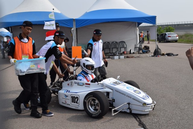 Mobil garapan Tim Formula Garuda UNY yang berhasil menggaet sejumlah prestasi. Foto: Istimewa.