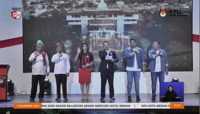 Debat pilkada Kota Medan tahap pertama. Foto: Istimewa.