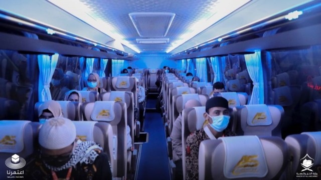 Jemaah umrah Indonesia kloter 3 tiba di Jeddah, Minggu (8/11/2020). Foto: Kementerian Haji Arab Saudi