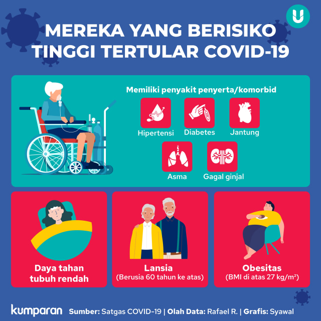 Infografik Mereka yang Berisiko Tinggi Kena Corona. Foto: kumparan