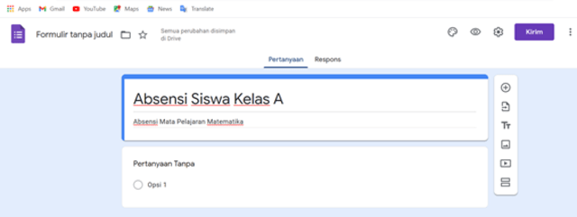 Google doc untuk absen, Foto: Dok. Istimewa