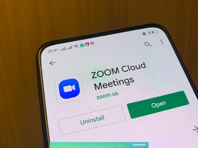 Tampilan Aplikasi Zoom. Sumber: Kumparan.com