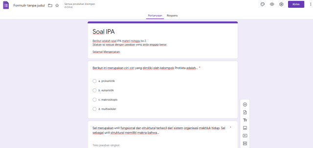 Cara Membuat Soal Di Google Form Untuk Siswa, Bisa Esai Atau Pilihan Ganda! | Kumparan.com