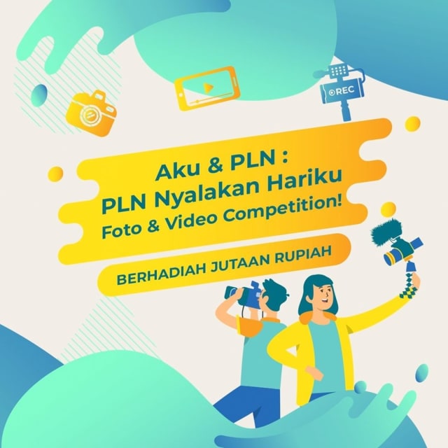 Kompetisi PLN Nyalakan Hariku. Sumber: Instagram @pln123_official