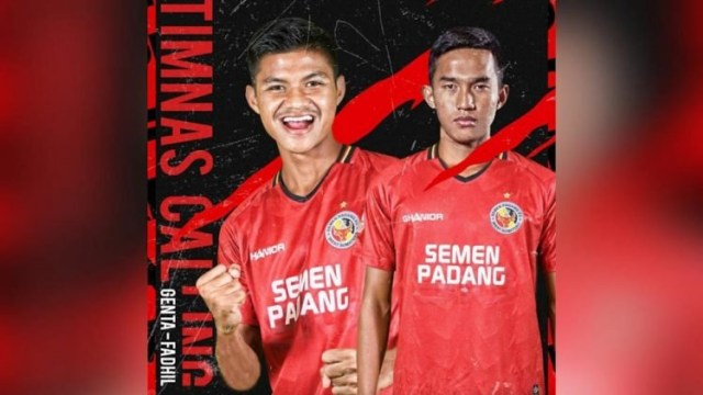 Genta dan Fadhil. Foto: IG Semen Padang FC