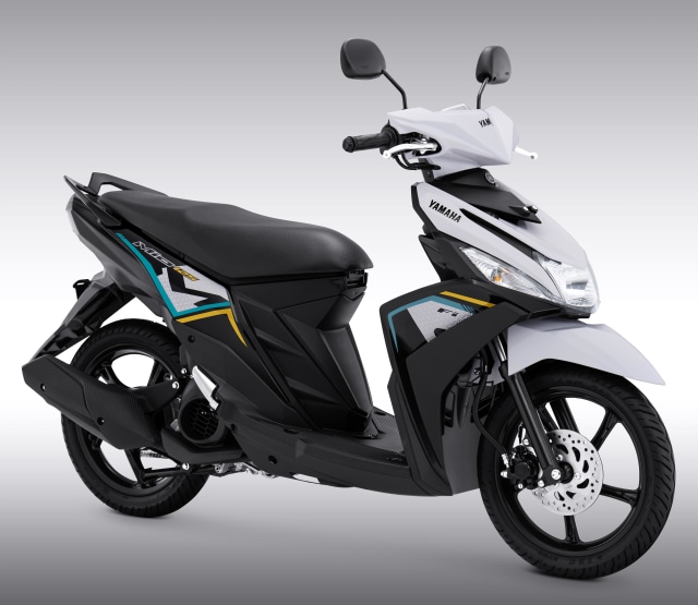 Warna metallic white di Yamaha Mio M3. Foto: YIMM