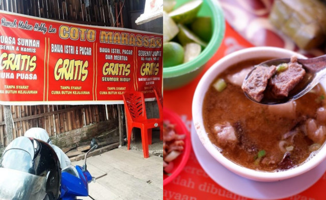 Kamu Bisa Makan Gratis Seumur Hidup di Warung Coto Makassar Ini, Lihat Syaratnya (107785)