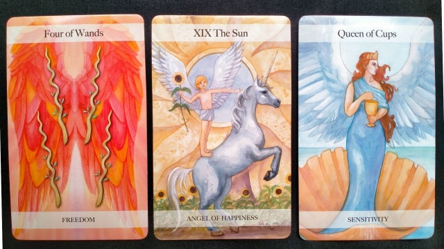 Four of Wands, The Sun, Queen of Cups (Foto: Lidia)