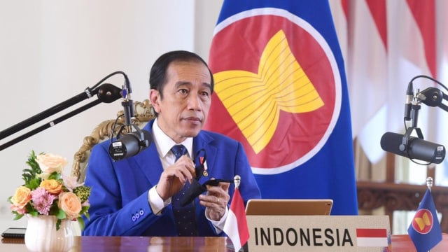 Presiden Joko Widodo hadiri KTT ASEAN-PBB dan RCEP, Minggu (15/11).
 Foto: Biro Pers Sekretariat Presiden