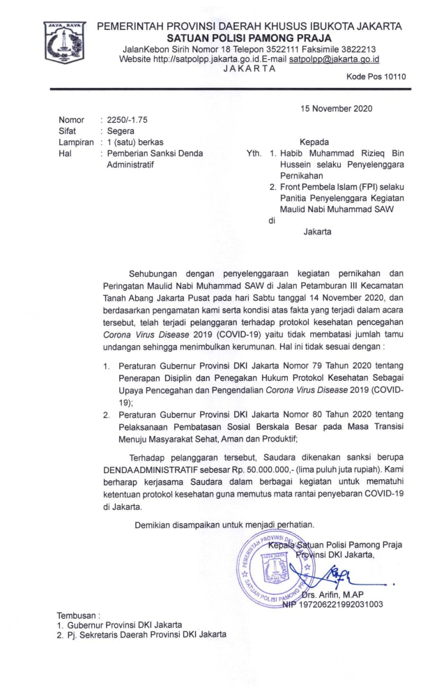 FPI Tanggapi Mahfud: Acara Jokowi di Banyuwangi, Gibran di Solo, Tak Jaga Jarak (49800)
