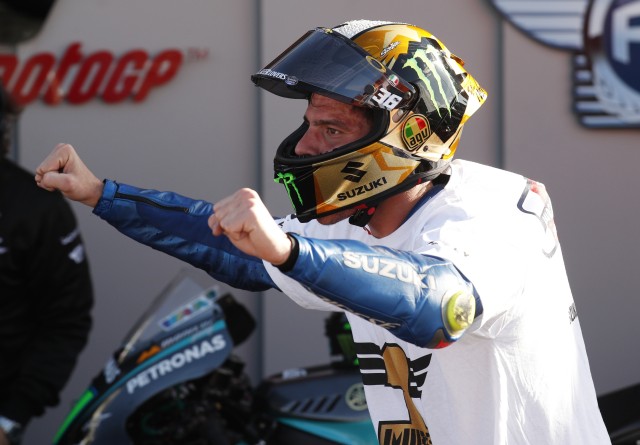 Joan Mir di MotoGP Valencia. Foto: Albert Gea/Reuters