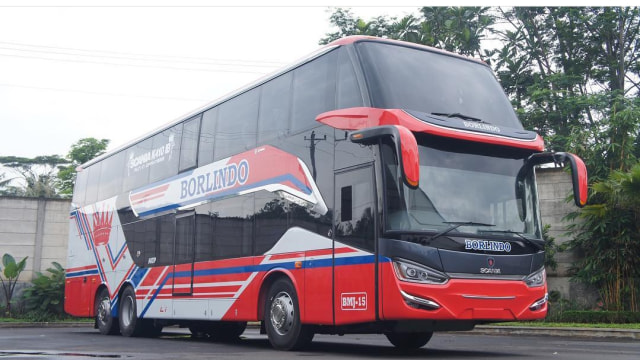 Bus Double Decker Scania milik PO Borlindo. Foto: dok. PO Borlindo