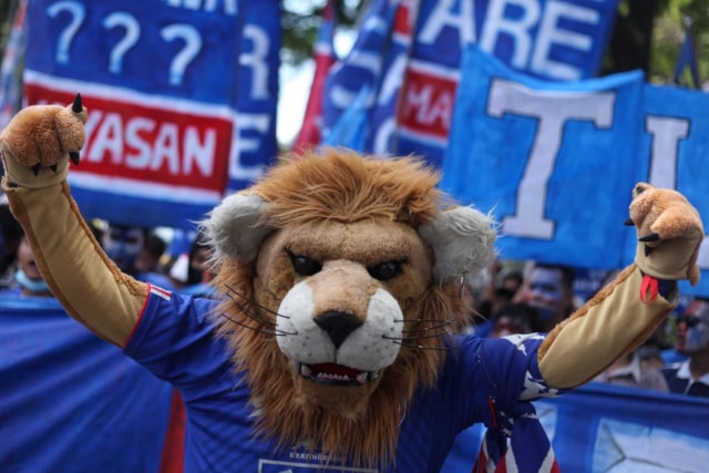 Foto: Aremania Tolak Dualisme (9432)