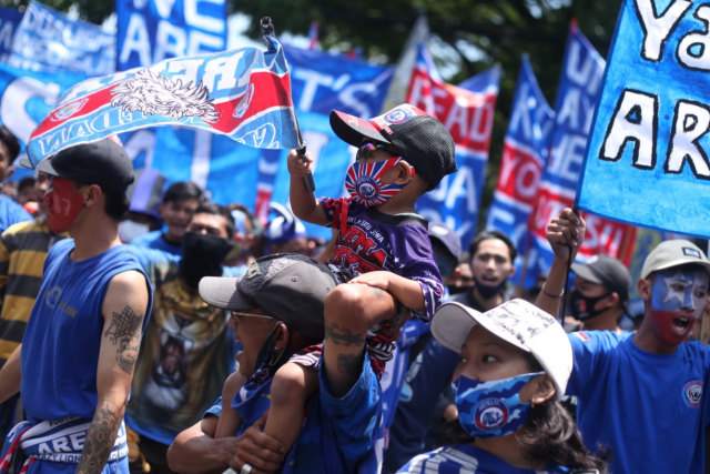 Foto: Aremania Tolak Dualisme (9433)
