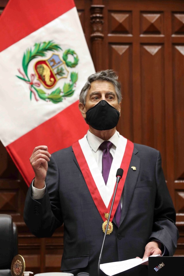 Presiden baru Peru, Francisco Sagasti. Foto: Peruvian Congress/Handout via REUTERS
