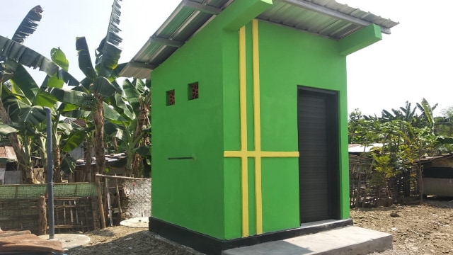 Sarana sanitasi atau MCK yang dibangun Pemkab Bojonegoro, bagi warga kurang mampu di pedesaan.