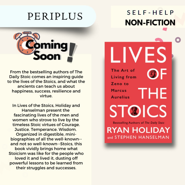 Rekomendasi Buku! Lives of the Stoics: The Art of Living from Zeno to Marcus (12043)