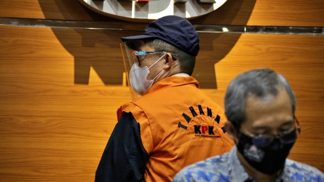 Konferensi pers penahanan Wali Kota Dumai Zulkifli AS di Kasus Suap DAK, Selasa (17/11). Foto: Humas KPK