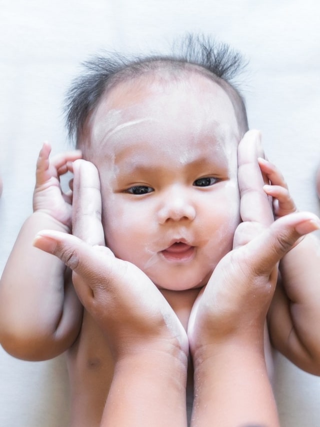 Bolehkah Wajah Bayi Diberi Bedak? Foto: Shutterstock
