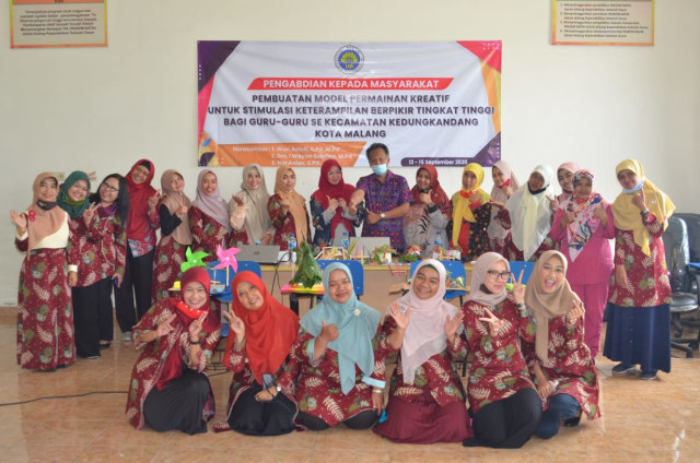 Usai kegiatan pelatihan dari PGPAUD UM kepada guru TK di Kecamatan Kedungkandang, Kota Malang.