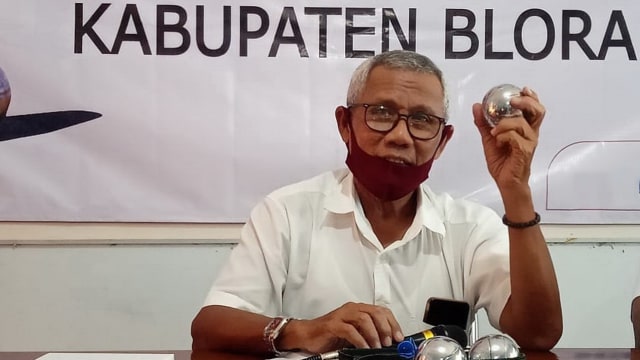 Kasi Olahraga Dinporadbupar Kabupaten Blora, Sumarno, yang sekaligus juga selaku Ketua Cabor Petanque Blora terpilih