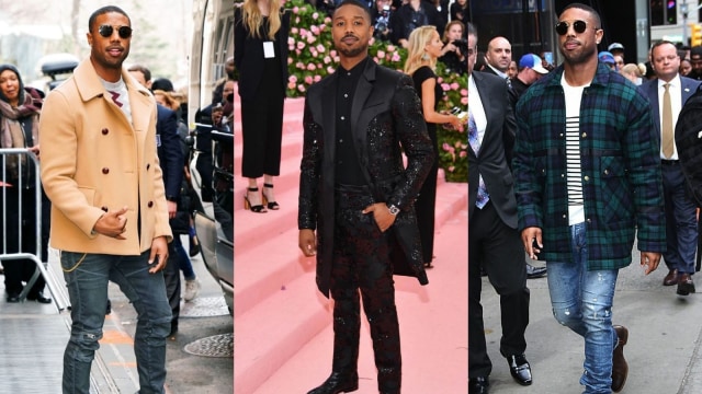 Gaya Michael B Jordan yang dinobatkan sebagai Pria Terseksi 2020.  Foto: dok. Instagram @michaelbjordanfanpage @michaelbjordan