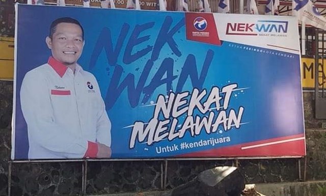 Salah satu kader Partai Perindo yang juga Ketua DPD Partai Perindo Kota Kendari, Nekwan, menyatakan siap bertarung di Pilwalkot pada 2022 mendatang. Foto: Dok Nekwan.
