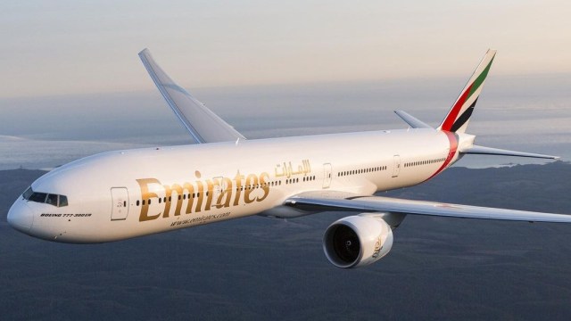 Pesawat maskapai Emirates Foto: Instagram @emirates