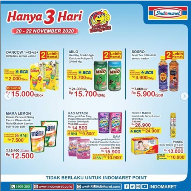 Jangan Sampai Terlewatkan, Katalog Promo JSM Indomaret 20-22 November 2020 (667320)