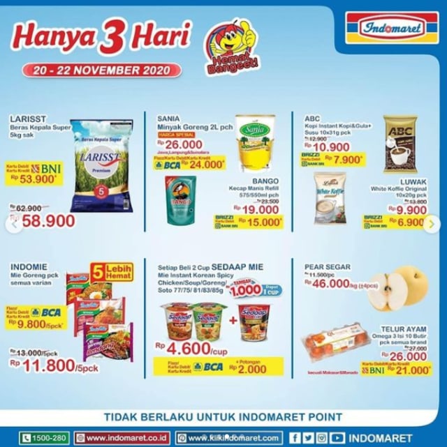 Jangan Sampai Terlewatkan, Katalog Promo JSM Indomaret 20-22 November 2020 (667321)