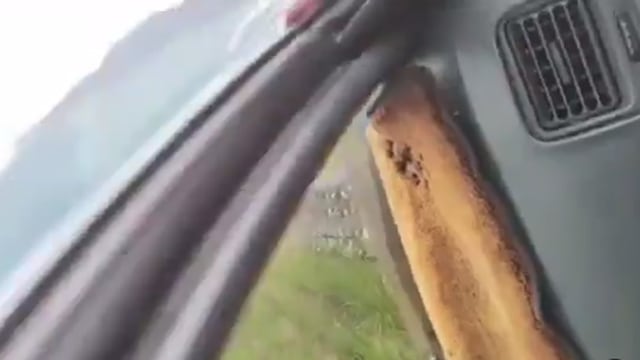 Momen Mobil Nyungsep di Sawah, Ekspresi Penumpangnya Malah Bikin Gagal Kasihan (58610)