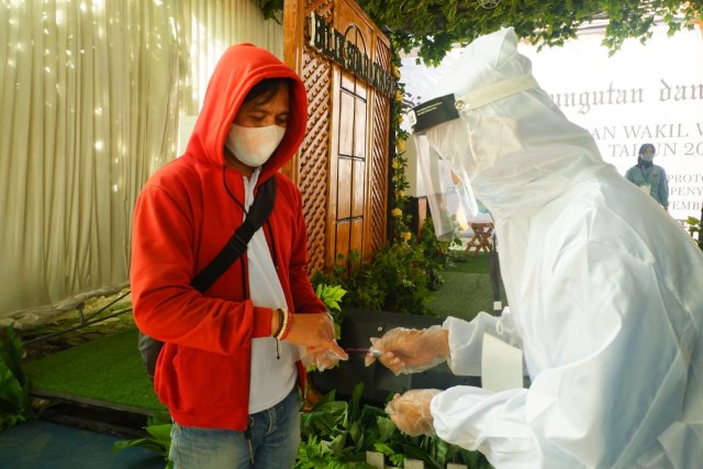 KPU Bandar Lampung Gelar Simulasi Pemungutan Suara Pilwalkot 2020 dengan Prokes (101887)