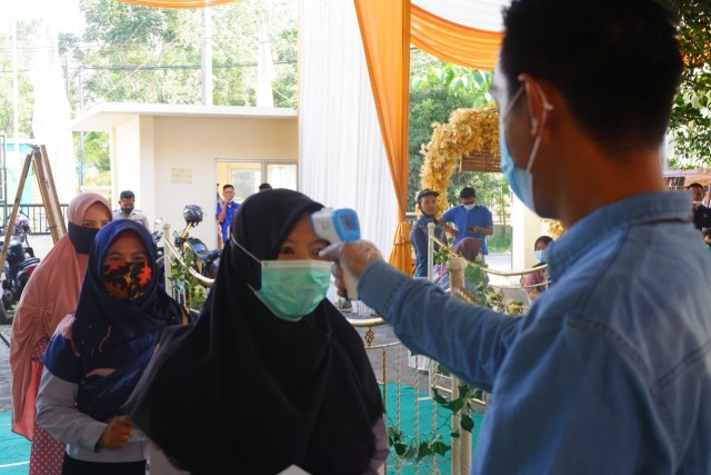 KPU Bandar Lampung Gelar Simulasi Pemungutan Suara Pilwalkot 2020 dengan Prokes (101888)