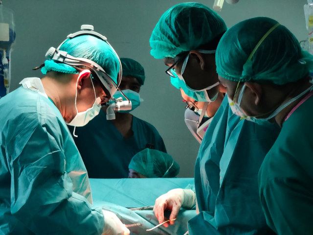 Operasi bypass jantung pasien di Rumah Sakit Umum Daerah (RSUD) Sekayu, Kabupaten Musi Banyuasin, Sumatera Selatan. (Foto. Istimewa)