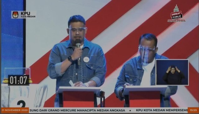 Paslon Wali Kota dan Wakil Wali Kota Medan, Bobby Nasution - Aulia Rachman. Foto: Sumut News.