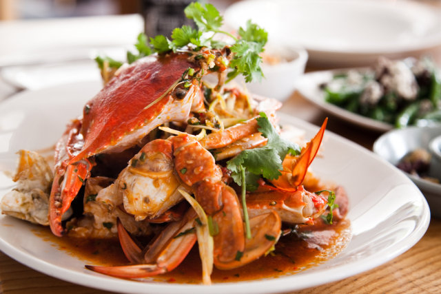 Chilli Crab, makanan khas Singapura. Foto: Shutterstock