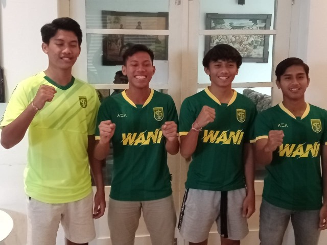 4 pemain Persebaya U-16 yang terpilih masuk Program Garuda Select jilid ketiga. Foto-foto: Dok.Persebaya﻿