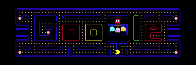 Permainan Pacman pada Game Google Doodle Populer Foto: dok Google